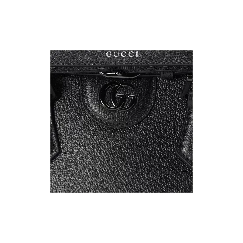 GUCCI Diana Leather Tote Bag, Shopping Bag, Shoulder Bag, Crossbody Bag, Handbag Mini Women's Black-9