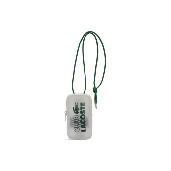 LACOSTE PU One Shoulder Crossbody Cell Phone Pouch Regular Unisex Transparent