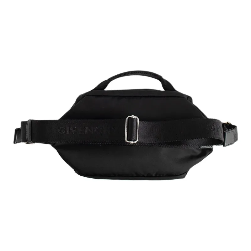 GIVENCHY Acrylic+Polyamide Portable One Shoulder Crossbody Fanny Pack Men's Black-1