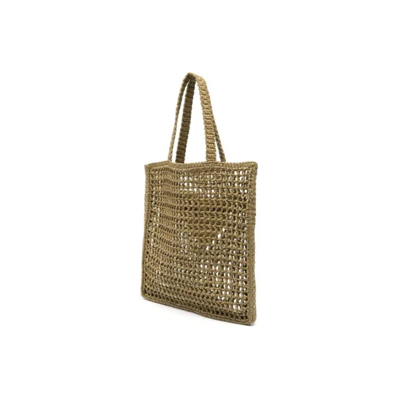 PRADA Raffia One Shoulder Handbags Women's Grass Green-1