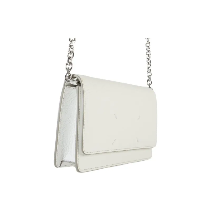 Maison Margiela Grain Calfskin Wallet Women's White-2
