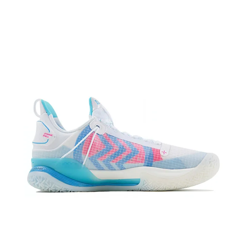 LiNing Speed 7 Premium PE Durable Breathable Low-Top Basketball Shoes Men's White Blue Pink-1