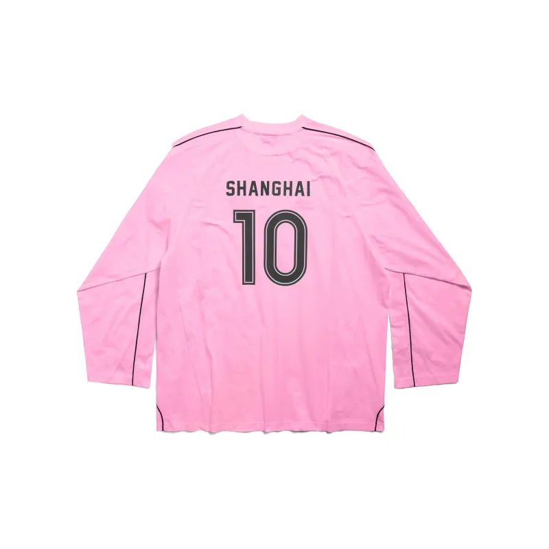 Balenciaga SS24 T Shirt Loose Fit Style Unisex Pink-1