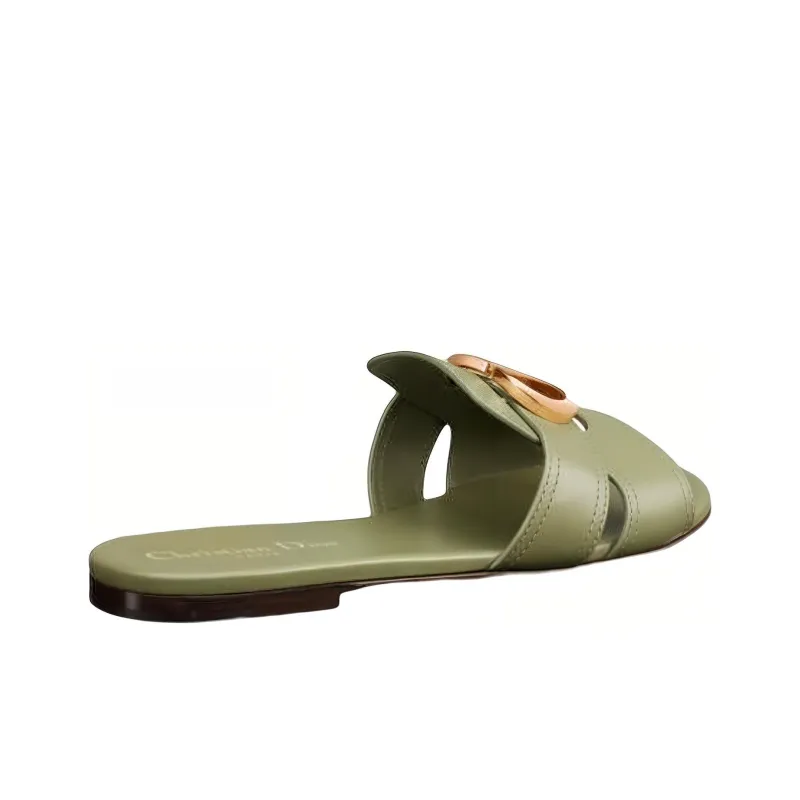 DIOR 30 Montaigne Slide Slippers Women's Green-3
