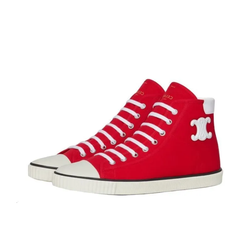 CELINE Stylish Skateboarding Shoes Women's Bright Red-2