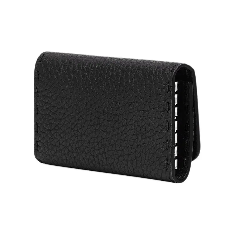 FENDI Leather Key Pouch Men's Black-1