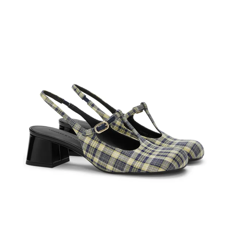 CHARLES&KEITH Small CK Mary Jane Shoes Sandal 4.6cm Women's Multicolor-13