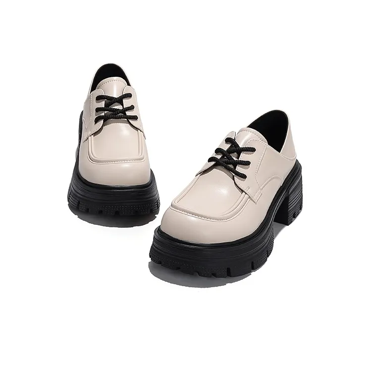 Junjali Loafers Women's Beige/Black-7