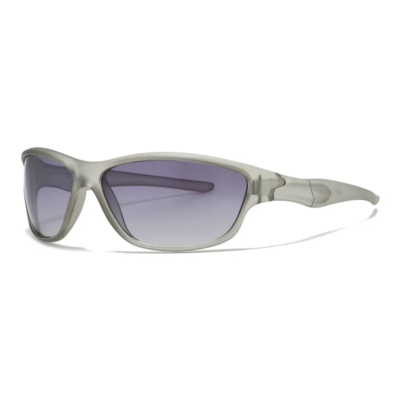 PLASTIC BRAIN PC Irregular Shape Sunglasses Unisex Black Purple-0