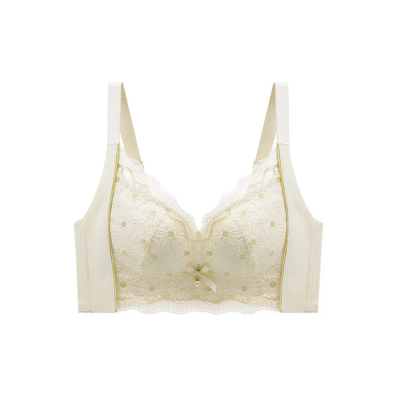 Flowers In Water Bra Women's Champagne-0