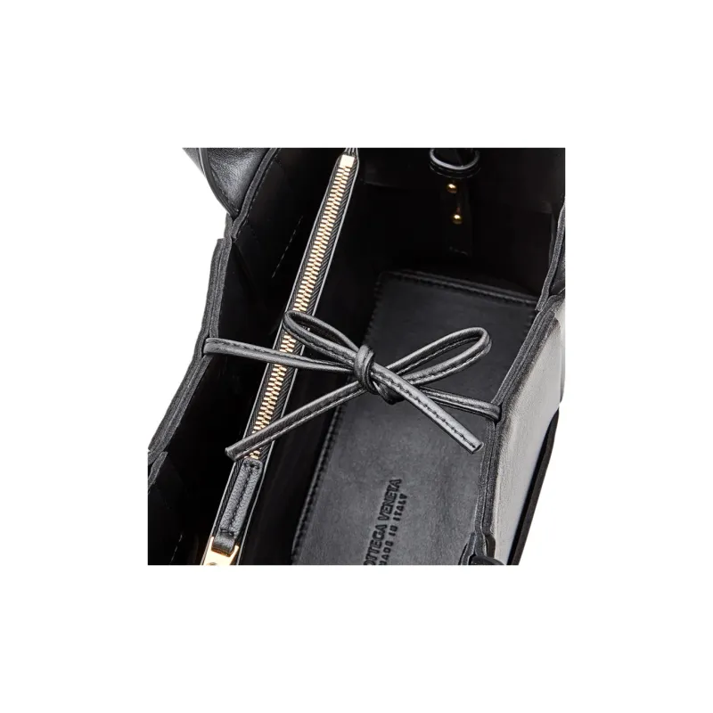 Bottega Veneta ARCO TOTE Series Sheepskin Tote Bag Shopping Bag Handbag Mini Women's Black-3