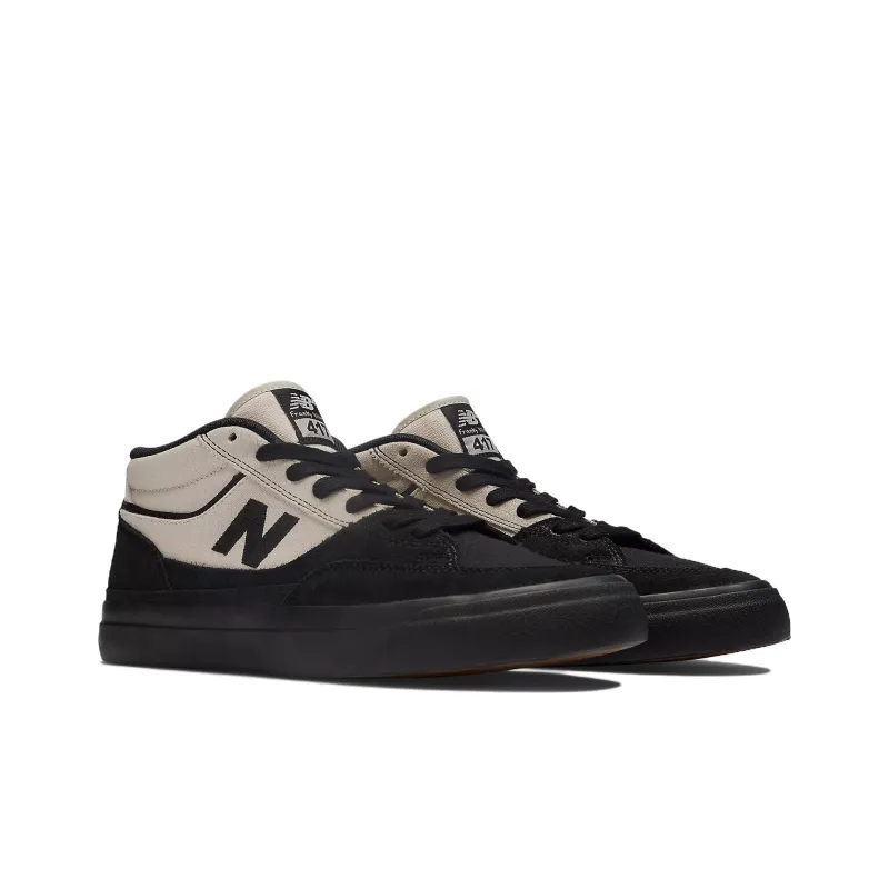 New Balance Numeric Franky Villani 417 Shock Absorbers Mid Top Skateboard Shoes Unisex Black Beige-2
