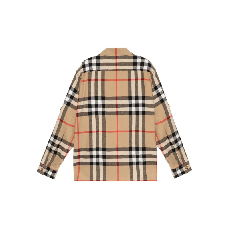Burberry House Check Wool Cotton Shirt-1