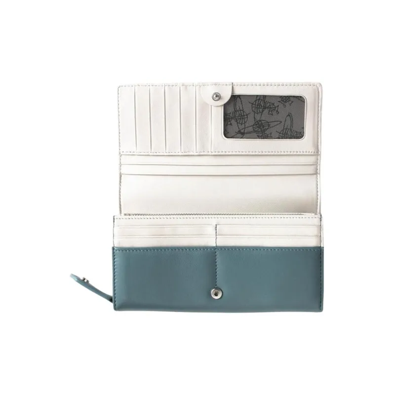 Vivienne Westwood Nappa Leather Wallet Women's Blue-1