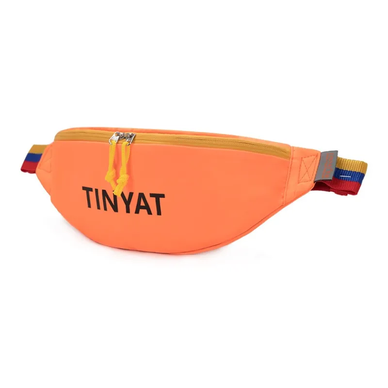 TINYAT Polyester Fanny Pack Small Size Unisex Orange/Black/Blue/Yellow-1