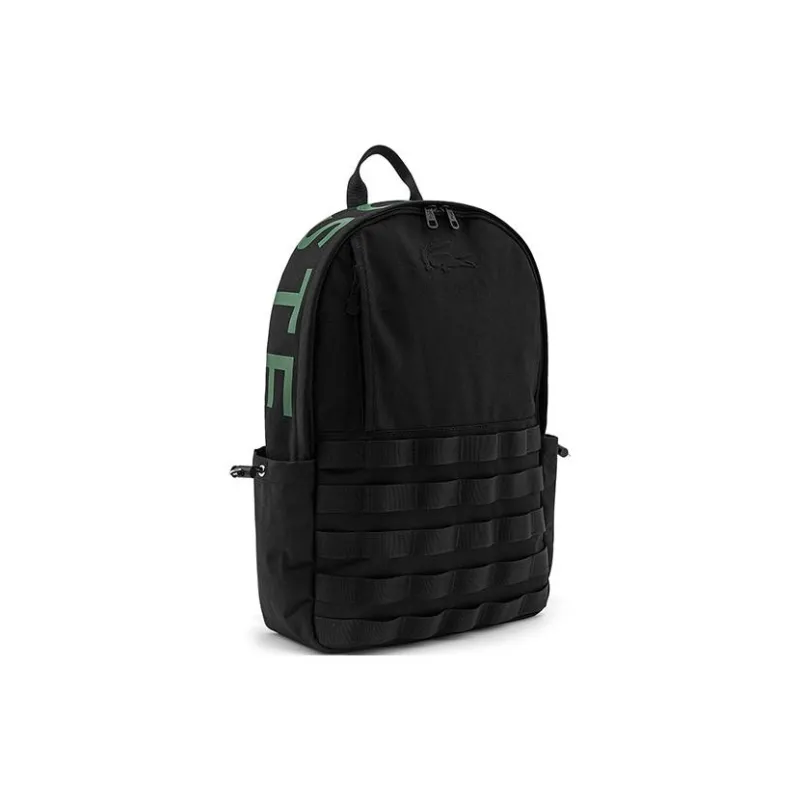 LACOSTE Polyamide Backpack Medium Size Unisex Black-2