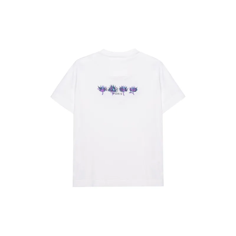 GIVENCHY Letter Logo Print Casual Crew Neck Short Sleeved T Shirt T Shirt Women's White-1