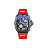 HBR976-Black Case Red Strap