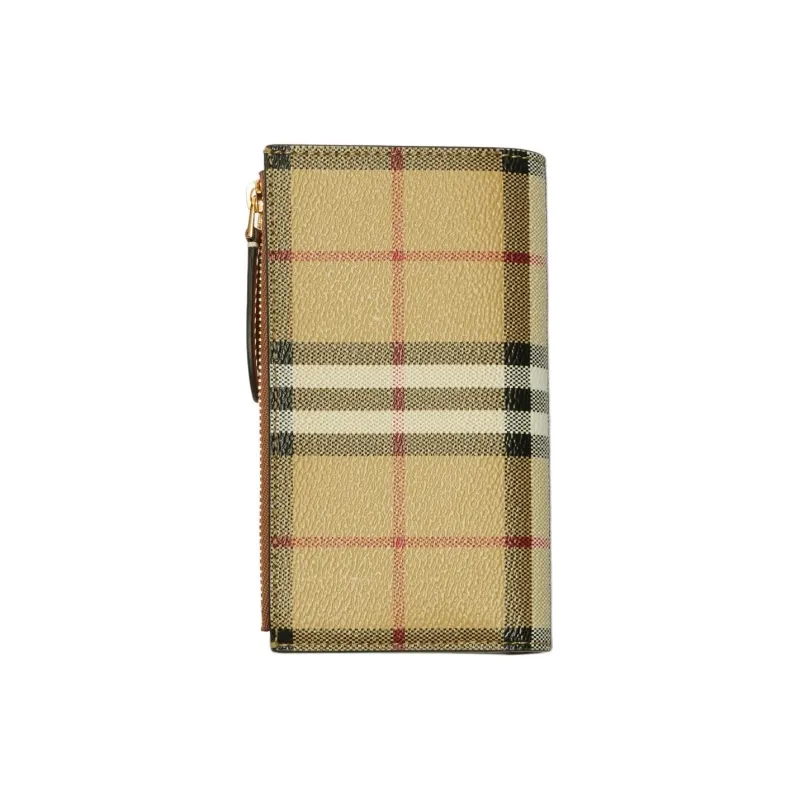 Burberry Polyurethane Wallet Medium Size Women's Archive Beige-1