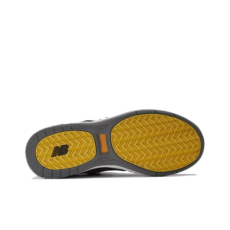 New Balance Numeric Tiago Lemos 808 Slip Resistant Low Top Skateboard Shoes Unisex Black Yellow-5