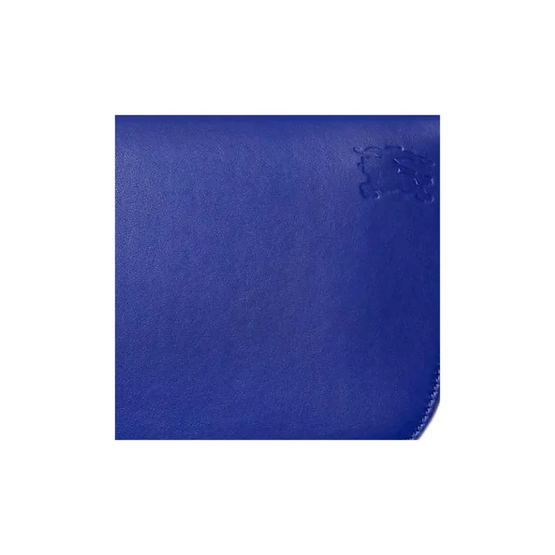 Burberry Lambskin Wallet Large Size Women's Knight Blue-2