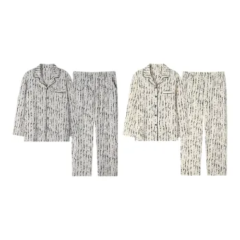 Sha Qian Pajama Set Spring And Fall Season Unisex