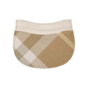 Burberry Polyester With Wool Card Holder Women's Linen
