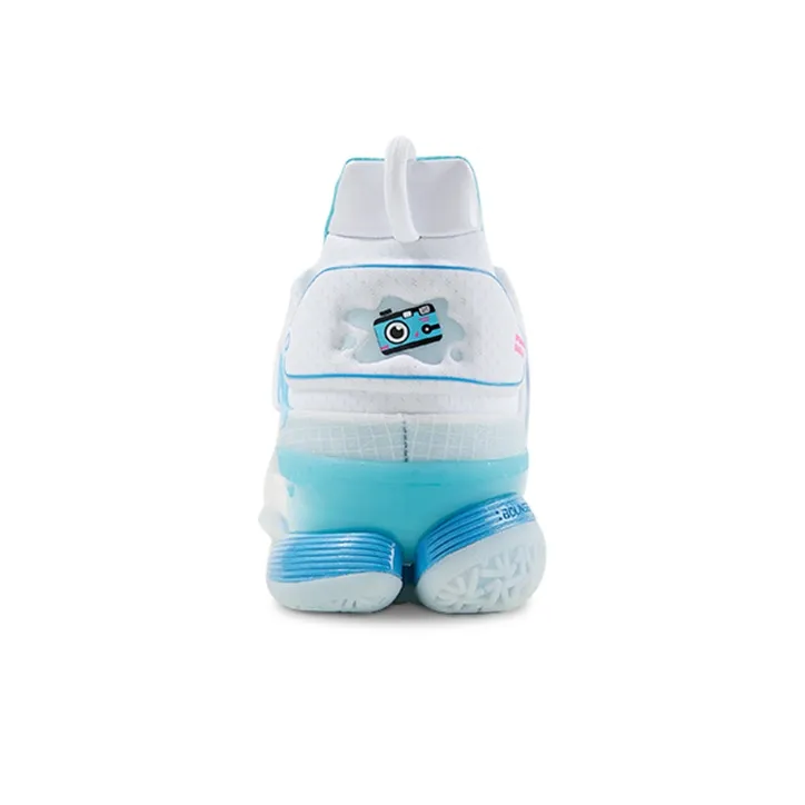 LiNing Speed 7 Premium PE Durable Breathable Low-Top Basketball Shoes Men's White Blue Pink-4