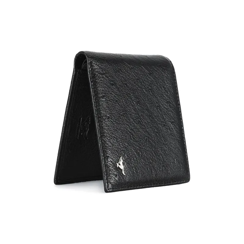 SEPTWOLVES Top Grain Sheepskin Wallets With Money Clip Unisex Black-18