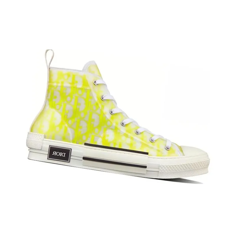 DIOR B23 Stylish Skateboarding Shoes Men's Yellow White-1