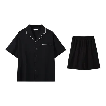 Same Language Pajama Set Unisex Serene Black