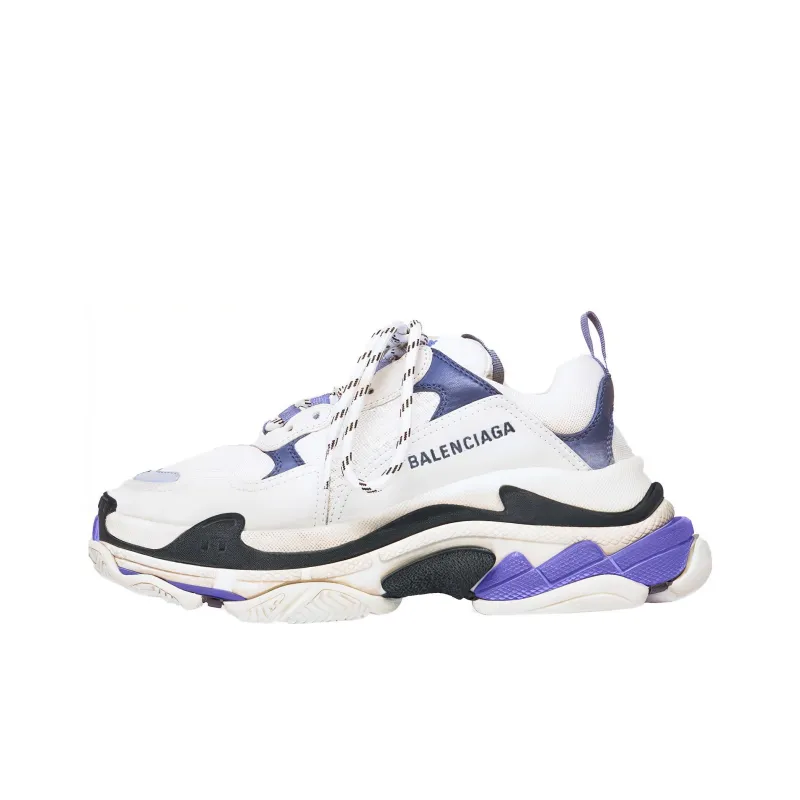 Balenciaga Triple S Trainer 'White Navy Purple' Women's-0