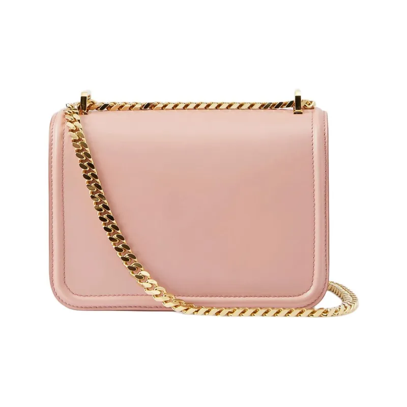 Burberry Calfskin Shoulder Bag Crossbody Bag Small Size Women's Dark Pink-2