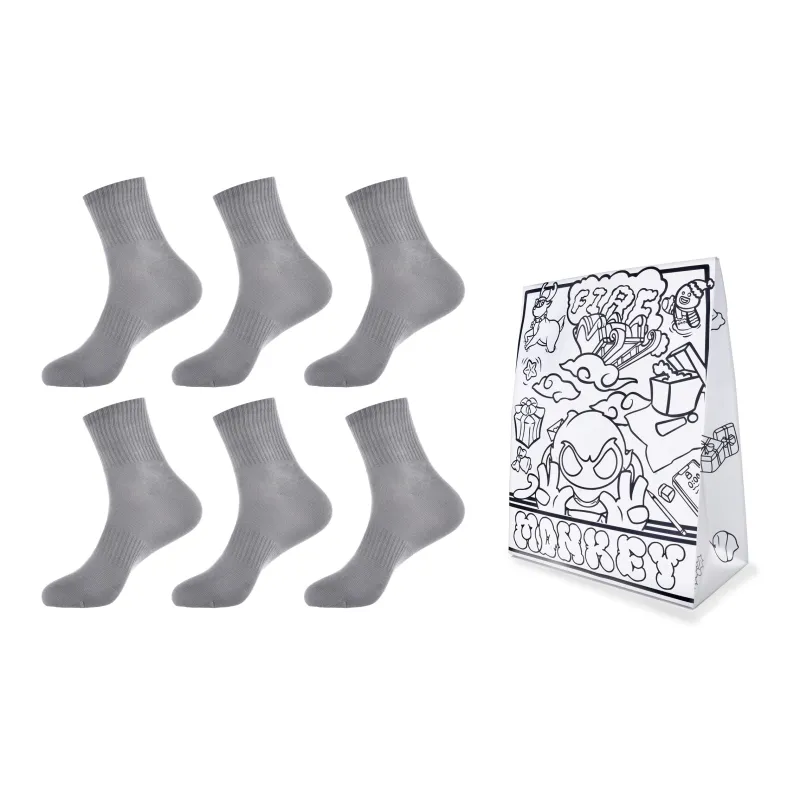 FireMonkey Mid Calf Socks Unisex 6 Pack-1
