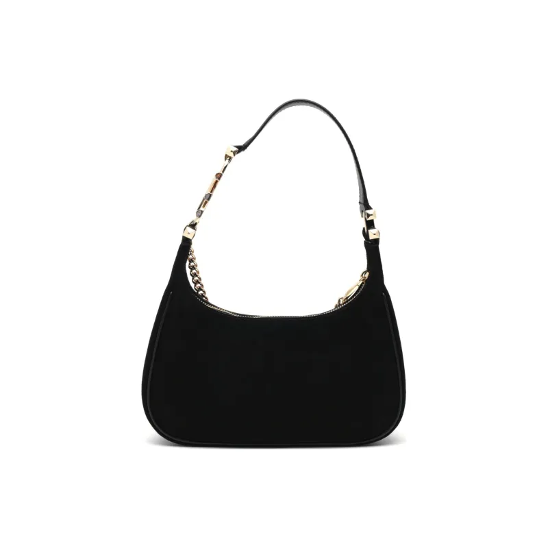 MICHAEL KORS Piper Leather Shoulder Bag, Handbag Women's Black-4