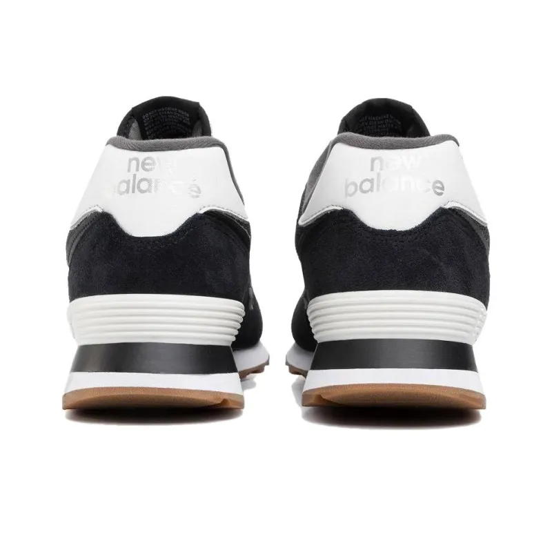 New Balance 574 Series Retro Jogging Shoes Black-3