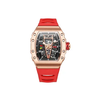 HANBORO Automatic Mechanical Movement Watch Men's Watches Cut-Out Dial HBR983-MR