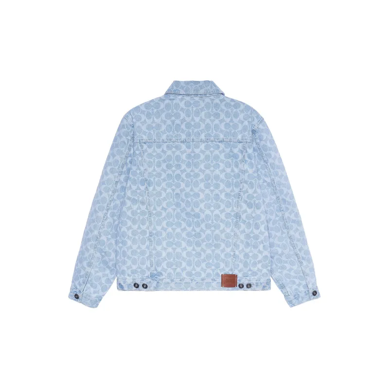 COACH Denim Jackets Men Blue-1