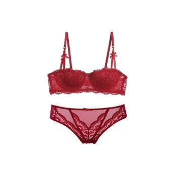 Flowers In Water Underwear Set Women's Red
