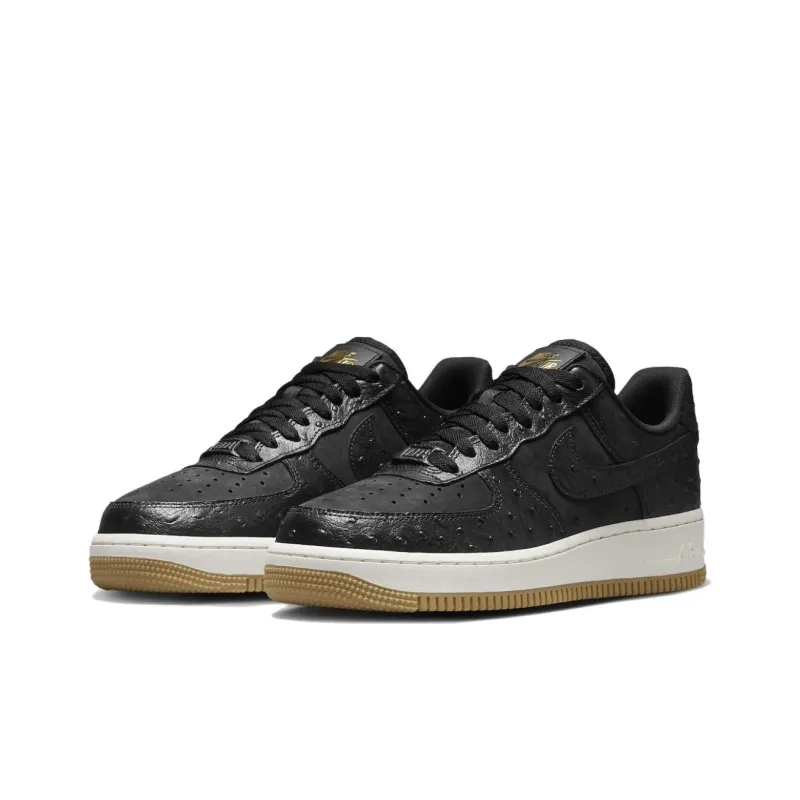 Nike Air Force 1 Low '07 Black Ostrich Gum Women's-2