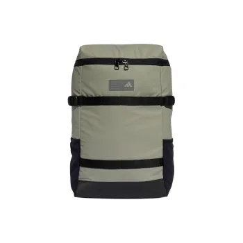 Adidas Polyurethane Backpack Regular Unisex Pebble Silver Gray & Black & Gray