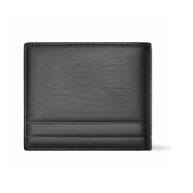 SEPTWOLVES Top Grain Sheepskin Wallets With Money Clip Unisex Black-15