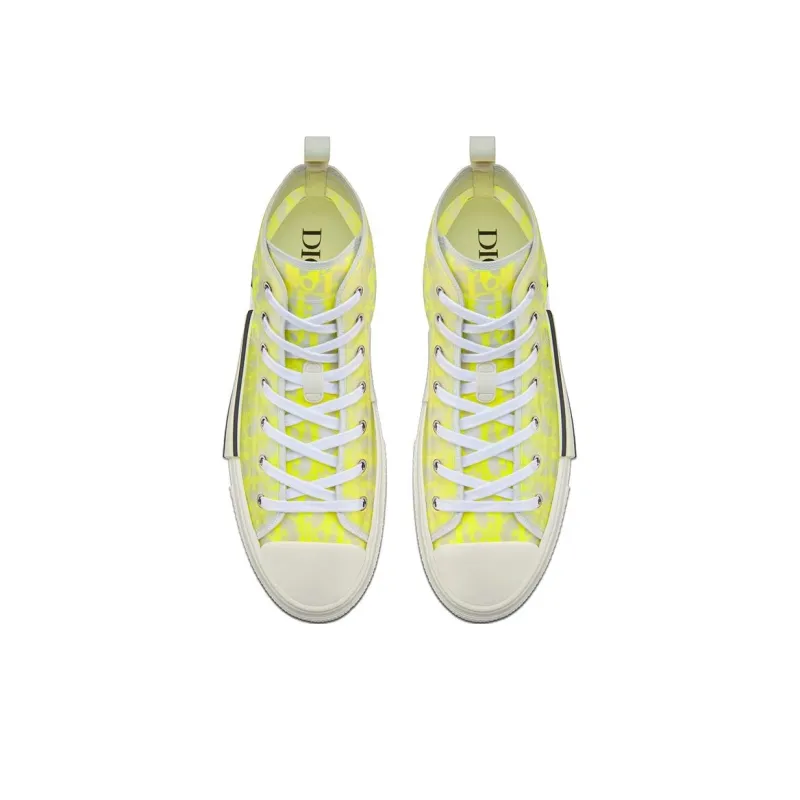 DIOR B23 Stylish Skateboarding Shoes Men's Yellow White-4