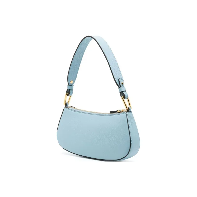 COACH Leather Shoulder Bag Mahjong One Shoulder Handbag Women's Ice Blue-2