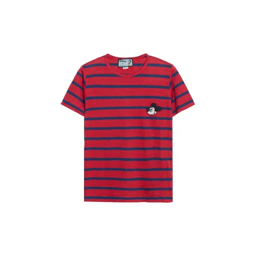 Disney X GUCCI T-Shirts Unisex Red And Blue