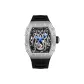 HBR922.2-White Case Black Strap