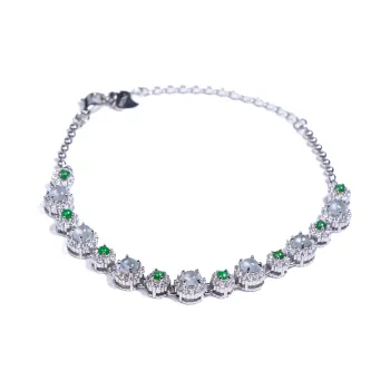 Green Waves Ice Type Jadeite Bracelets Women's