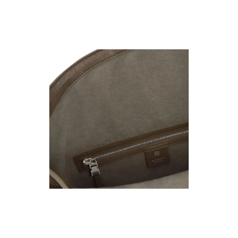 Givenchy Voyou Cow Leather Shoulder Bag, Crossbody Bag, Handbag Medium Size Women's Taupe-3