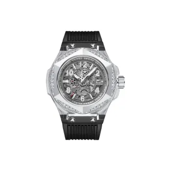 HANBORO Automatic Mechanical Movement Watch Unisex Cut Out Dial HBR996.2 BH