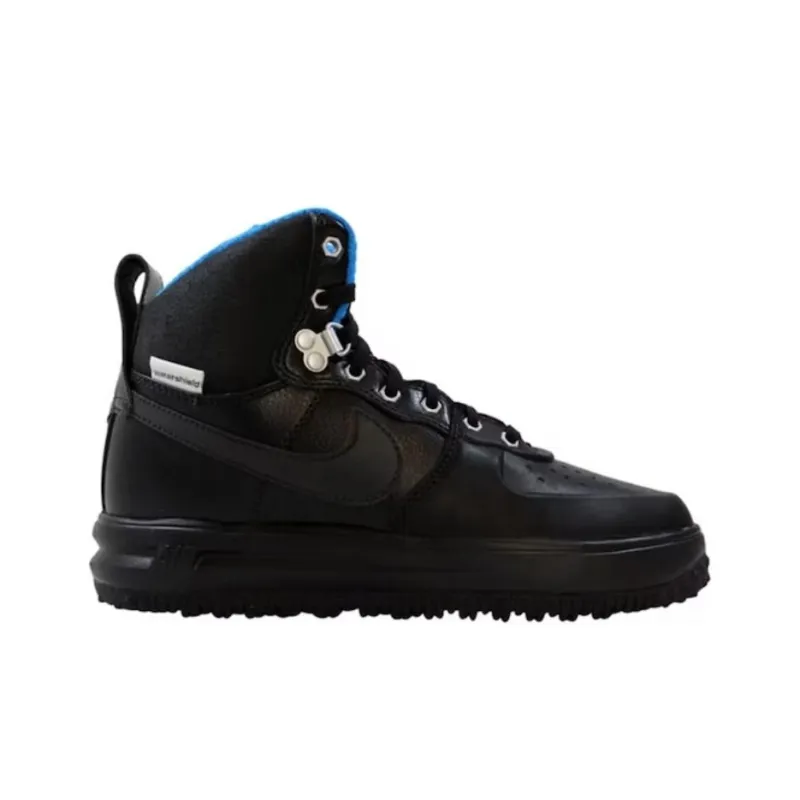 Nike Lunar Force 1 Duckboot Black Metallic Silver-1